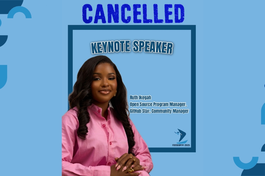 Keynote speaker cancelled